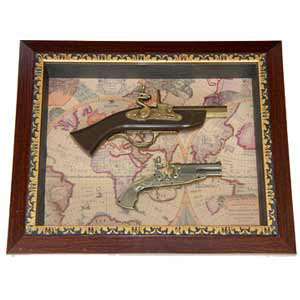 تابلوديواري تپانچه چخماقي قديمي