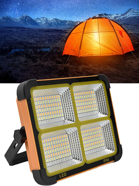 چراغ پروژکتور خارق العاده پر نور شارژی برقی و خورشیدی نظامی