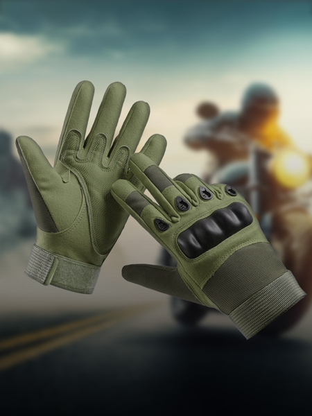 دستکش موتورسواری زیتونی