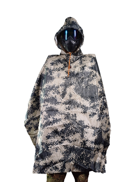 پانچو بارانی مدل استتار بژ پانچو بارانی مدل استتار بژ