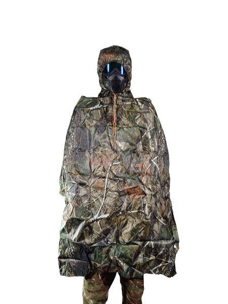 پانچو بارانی مدل استتار شاخ و برگ پانچو بارانی مدل استتار شاخ و برگ