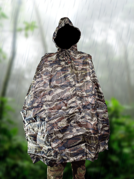 پانچو بارانی مدل استتار صحرا