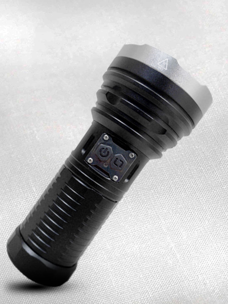 چراغ قوه شکار سایز متوسط ضد ضربه 3 حالته دسته دار