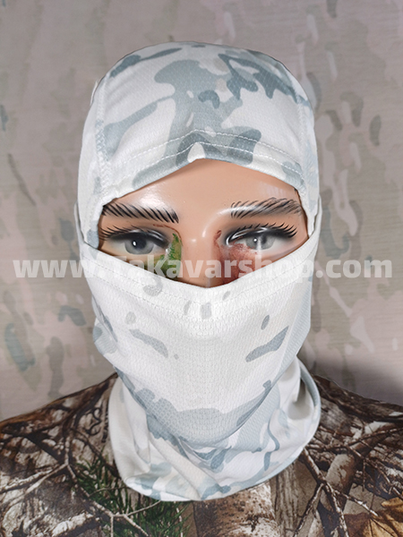 ماسک نظامی استتار برفی تک تیرانداز ماسک نظامی استتار برفی تک تیرانداز