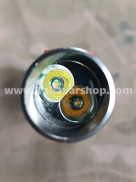 چراغ قوه شارژی 2 سر 6 حالته چراغ قوه شارژی 2 سر 6 حالته