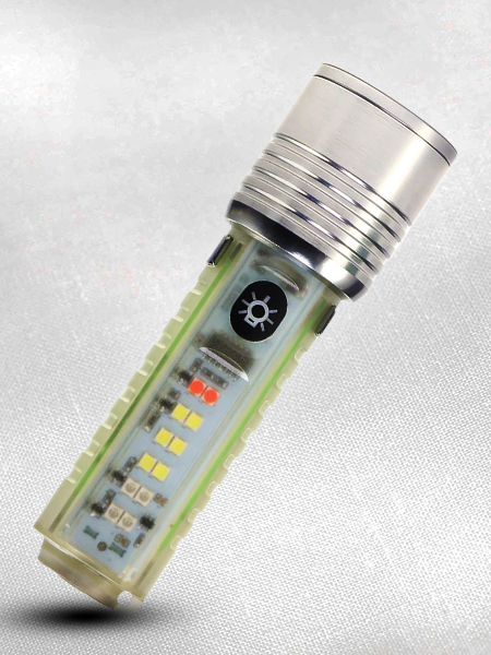 چراغ قوه شارژی 8 حالته زوم بالا آهن ربایی