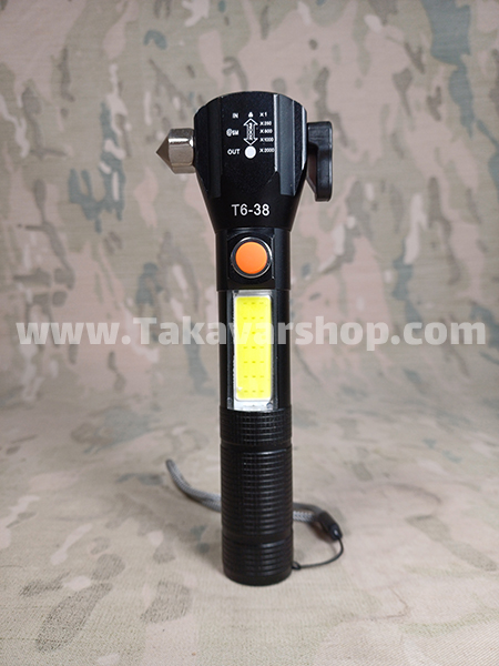 چراغ قوه شارژی زومی چند کاره آهن ربایی چراغ قوه شارژی زومی چند کاره آهن ربایی