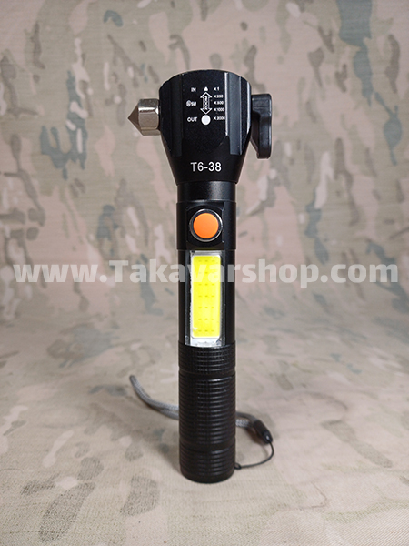 چراغ قوه شارژی زومی چند کاره آهن ربایی چراغ قوه شارژی زومی چند کاره آهن ربایی