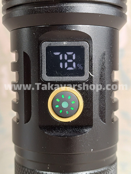 چراغ قوه شارژی پر قدرت 5 حالته زوم دار چراغ قوه شارژی پر قدرت 5 حالته زوم دار