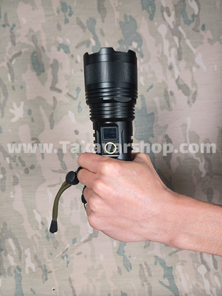 چراغ قوه شارژی پر قدرت 5 حالته زوم دار چراغ قوه شارژی پر قدرت 5 حالته زوم دار