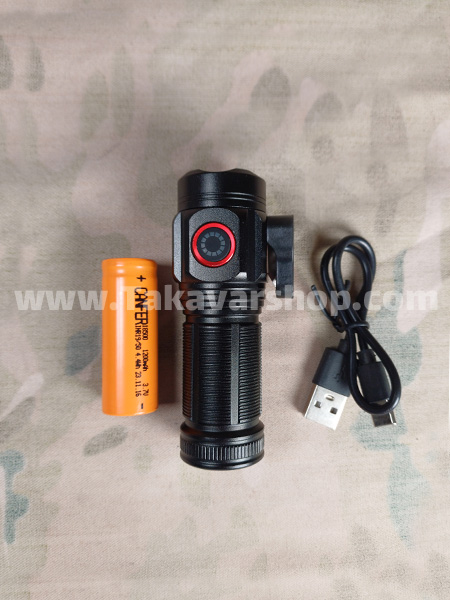 چراغ قوه پلیسی جیبی مدل ML-5183 چهار لامپه چراغ قوه پلیسی جیبی مدل ML-5183 چهار لامپه