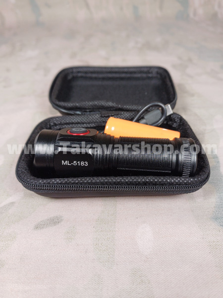 چراغ قوه پلیسی جیبی مدل ML-5183 چهار لامپه چراغ قوه پلیسی جیبی مدل ML-5183 چهار لامپه