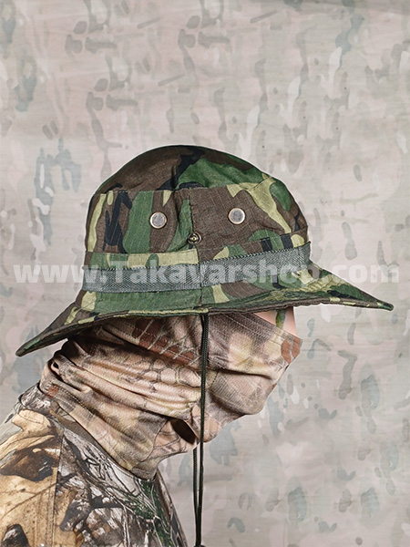 کلاه ماهیگیری استتار سبز کلاه ماهیگیری استتار سبز