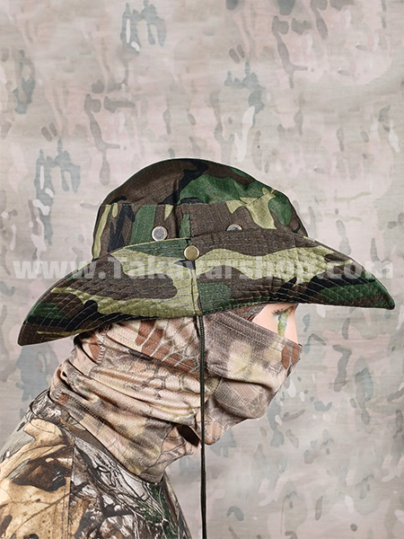 کلاه ماهیگیری استتار سبز کلاه ماهیگیری استتار سبز