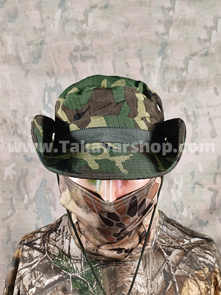 کلاه ماهیگیری استتار سبز کلاه ماهیگیری استتار سبز