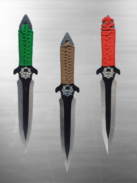 چاقو پرتابی آهنی اسکلت نشان