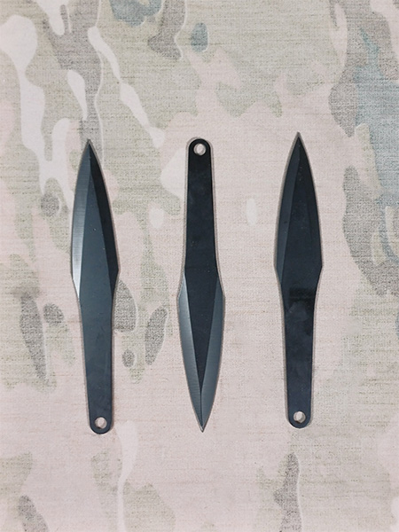 چاقو پرتابی فلزی مشکی